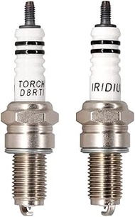 TORCH 2 x D8RTI Iridium spark plugs replacement for DR8EA D8EA DR8EIX DR8EGP DPR8EA-9 spark plug, fo