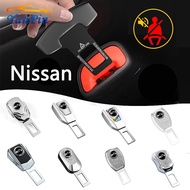 For Nissan Car Seat Belt Cover Extension Plug Safety Seat Lock Buckle Seatbelt Clip Extender Qashqai/Note/NV200/Serena c27/Kicks/X Trail/Latio/SylphySkyline