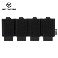 TOPTACPRO Tactic Quad 556 Mag Pouch Elastic Band Lightweight Hook&loop Tactic Mag Insert Compartment