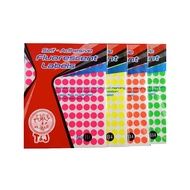 Fluorescent Round Tom & Jerry Label - No. 114 (5 Sheets/ Pack)