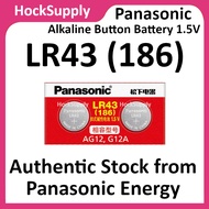 [2pcs] Panasonic LR43 186 AG12 LR1142 386 Battery Alkaline Battery 1.5V [Authentic][FAST SHIP OUT]