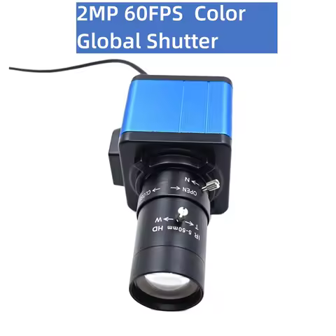 GXIVISION 2MP 60FPS Color Global Shutter Camera USB Driver Free,OG02B10,1600 x1200,High Moving Captu