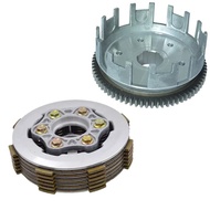 Motorcycle 6 Column Enhanced Clutch 6pcs Friction Disc Center Outer Clutch Assy for CG150 CG175 CG20