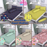 KATUN Homemade Plain Bed Sheets with Children's and Adults' Motifs, Queen Single Cotton Spongebob 90