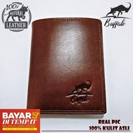 promo terbaru!!!Buffalo Dompet Pria 100% Model Casual Lipat Coklat & Hitam - Coklat Tua