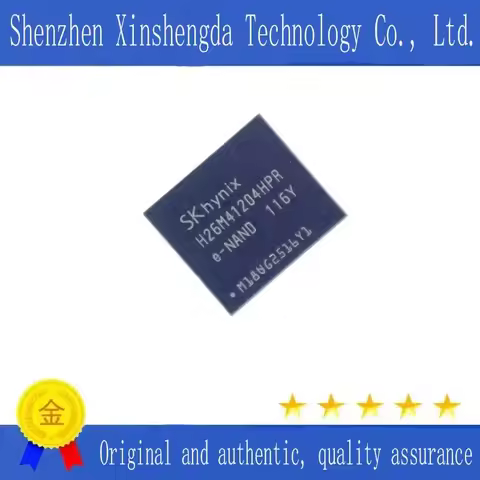New Original H26M41204HPR H26M41204HP eMMC ver 5.1 BGA-153 H26M41204 In Stock