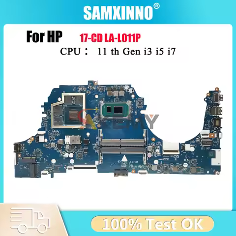 LA-L011P For HP Pavilion 17-CD Laptop Motherboard M43263-601 M43264-601 With i5 i7 11th Gen CPU GTX1