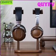 ที่ใส่หูฟังคู่ QUYPV QSWRITE ที่แขวนหูฟังไม้วอลนัตที่ชั้นรองแบบมินิมอลลิสต์ที่เก็บหูฟังไม้จริง APITV
