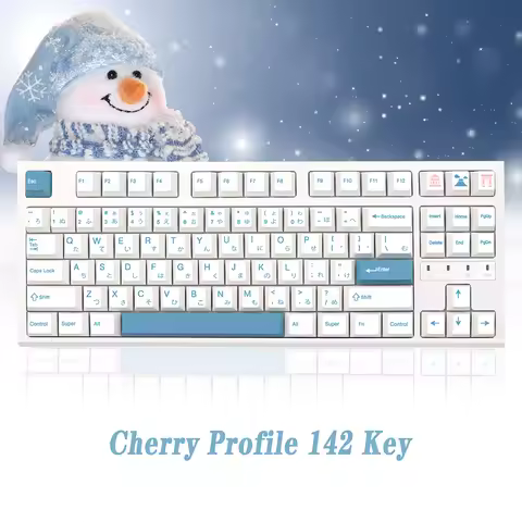 Milkyway Fuyu Keycaps Set Cherry Height pbt dye sub Keycap For gk61/64/68/75 GMMK PRO Mechanical Gam