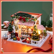 3D DIY Miniature House Doll House diy Assembled Model Christmas Gift [Christmas Candy House]
