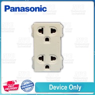 ♞,♘,♙Panasonic Duplex Universal Outlet with Grounding 2 Gang