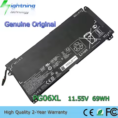 Brand New Genuine Original PG06XL 11.55V 69Wh Laptop Battery for HP Omen 15-dh0000na HSTNN-DB9F L484
