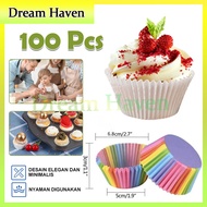 100 Pcs Muffin Cupcake Wrapping Paper Cup Cupcake/Cupcake Paper Color