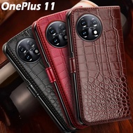 Protection Phone Cases For Oneplus 11 Case Leather Wallet Flip Cover For Carcasas Oneplus 11 cover One Plus 11 PHB110 6.7"