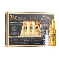 24K เซรั่ม เอสเซ้นส์ เซรั่มเพียวโกลด์ SADOER 24K GOLD Ampoule SERUM Essence เผยผิวเนียนใส แลดูอ่อนเยาว์ ช่วยลดเลือนริ้วรอย 2ml. x 7Dose(829)