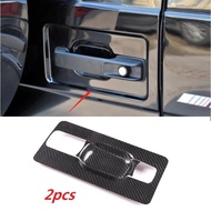 Carbon Fiber Tailgate Handle Base Cover Decoration Car Exterior Accessories For Mercedes Benz G Clas