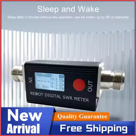 RD106P Digital SWR&Power Meter FMB VHF UHF Standing Wave Meter 80-999MHz Standing-wave Ratio 1.00-99