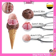 Ice Cream Scoop Spoon4,5,6cm Stainless Cookie Fruit Mash Potato Meatball Cupcake Melon Ball Scooper 