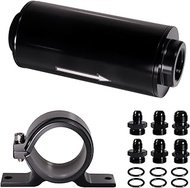 Inline Fuel Filter 10 Micron with 6AN 8AN 10AN Adapter Suitable for Filtering Gasoline Diesel and E8