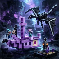 Compatible Building Blocks 2026 Minecraft 21264 Ending Dragon and Ending Ship Boy Assembling Toys