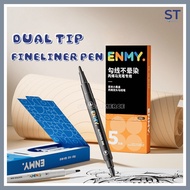 ENMY Dual Tip Fineliner Pens Black Ink for Acrylic Marker Artwork