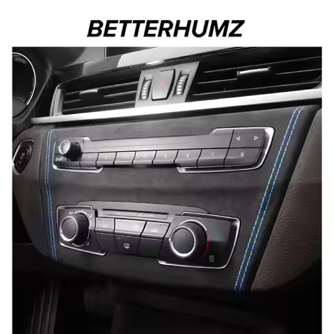 For BMW X1 F48 X2 F39 Made of Alcantara Car Interior Center Console Air Condition CD Panel Trim Perf