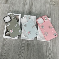 Titanium matte case with metal camera border MORE CHARM SET WITH JEWELS B.BRICK METAL square edge fo