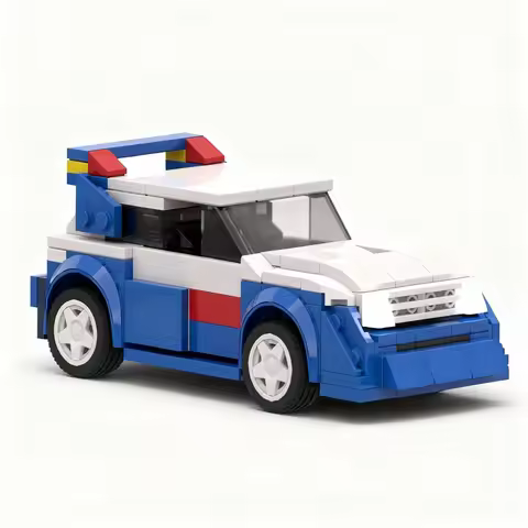 NEW 233PCS MOC City Champions Super Car Mg Metro 6R4 Model Technology DIY Assembly Building Blocks D