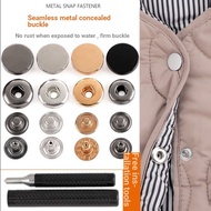 Seam-Free Snap Button Metal Snap Button Clothes Snap Button Snap Button Down Jacket Button Glossy Hi