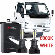 สำหรับ Isuzu NHR  NKR  NPR 1994-2008 (ไฟหน้ารถ) - LHL LED ไฟหน้าชุดเปลี่ยนหลอดไฟ 6000K 12-32V สีขาว 