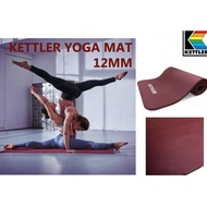KETTLER YOGA MATT 12 mm BURGUNDY ORIGINAL PILATES YOGA MAT