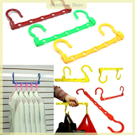[PureZone] 1X Space Saver Hangers Closet Organizing Clothes Hanger Holder Randoom Color