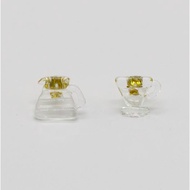 V60 Coffee Set Handmade Glass Earrings