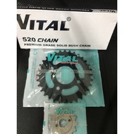 Standard 520 Chain Sprocket Set Fits LA 125/175 13T 14T 15T GENUINE VITAL DISC 32T 33T 34T