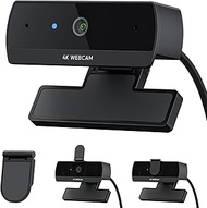 Nisheng S7 4K Webcam for PC, PDAF Auto Focus, Webcam 4K w/Dual Noise-Cancelling Mics&Privacy Cover&T