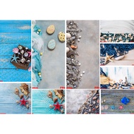 3d fabric photo backdrop printed with unique summer beach net motifs FO9910<Free hook + hanging clip