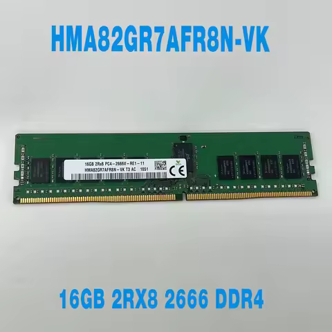 1PCS RAM 16G 16GB 2RX8 2666 DDR4 PC4-2666V HMA82GR7AFR8N-VK Memory