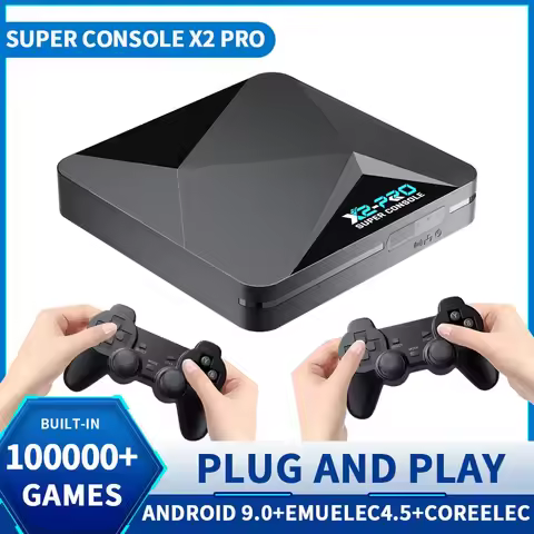Super Console X2 Pro Game Box US/UK/EU Retro Video Game Console TV Box 100000 Video Games for SS/MAM
