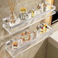 Acrylic Bathroom Shelf No Drilling Shampoo Holder Wall Mounted Toiletries Holder Bathroom Accessories Bathroom Fixtures