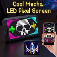 Mecha Style LED Pixel Screen 16x16 32x32 16x32 24x48 Alarm Clock RGB Nightlight DIY Graffiti Animati