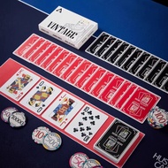 High Quality Vintage Red & Black Plastic Poker Card Set Poker Set Poker Card