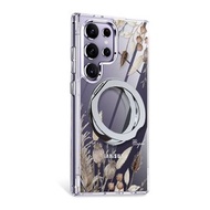 apbs Samsung S25/S24/A56系列 軍規360旋轉磁吸立架手機殼-秋分