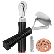 1Set Tire Patch Roller Kit Rubber Repair Patch Set with Roller Scraper Heavy Duty Tire Tube Patch Ki