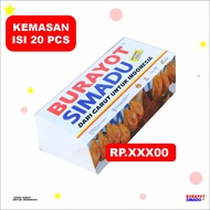 Kue birayot burayot simadu garut 20pcs jajan satu kardus campur burayot simadu kue khas garut burayo