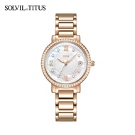 Solvil et Titus W06-03200-003 Women's Quartz Analogue Watch in Mother of Pearl Dial and Stainless St