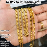 NEW GOLD 916 Rantai Leher Putera Padu @ Kelisa Padu 18g 34g 300723