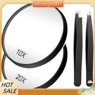 Magnifying Mirror  20X Mirror+10X Magnifier Mirrors with 2 Suction Cups Small Travel Magnifying Mirr