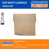 Laminated Kraft Box 18x18 | Rice Box | 18 x 18 Brown Food Packaging Box