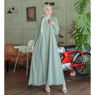 HIJAU UNGU Gamis Melayu Malaysia Sequin Teresia Couple Baju Kurung Mother Child Newest Party Invitation Thick Chiffon Premium Brocade Babydoll Full Lace Thick Cool Luxury Pekanbaru Moslemh Sage Green Mint Navy Blue Blue Green Purple Taro Small Big Jumbo S