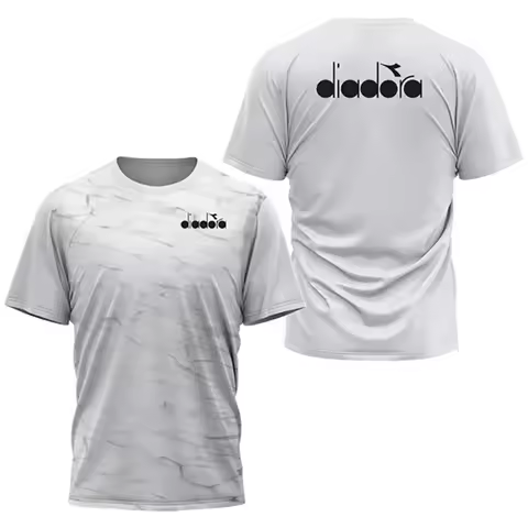 Diadora Round Neck Short-sleeve T-shirt Sporty Casual Style Simple Print Comfortable Breathable Dail